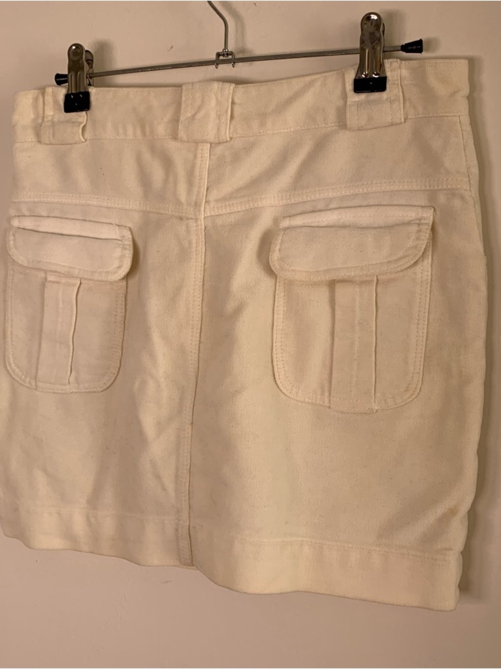 Balenciaga Cream Mini Skirt with Utility Pockets - Picture 8 of 11